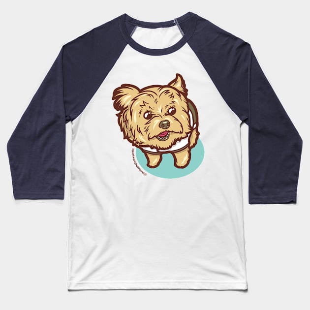 The Life of Toby the Yorkie Baseball T-Shirt by wehkid